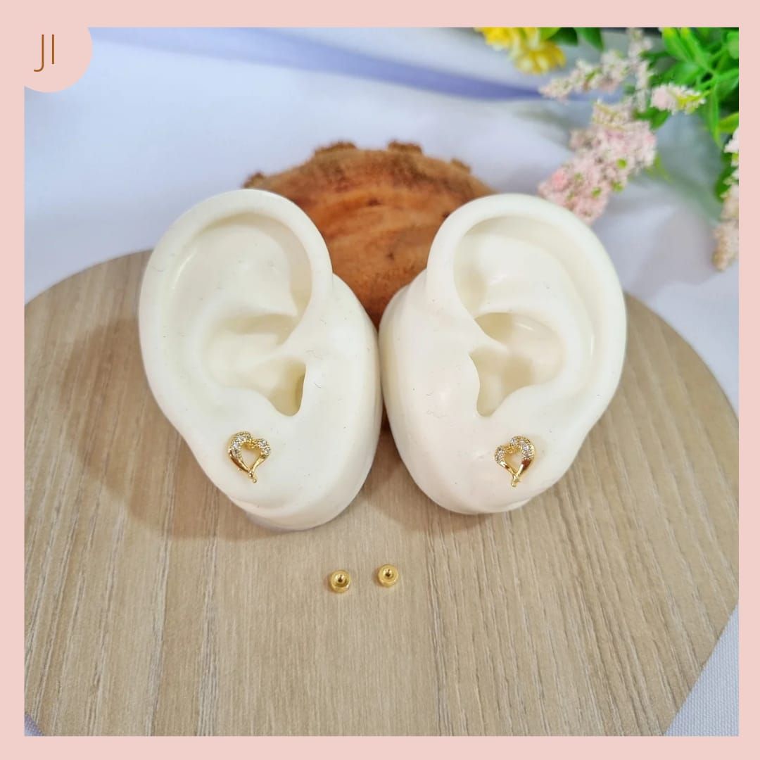 Mini topitos corazón con micro circones