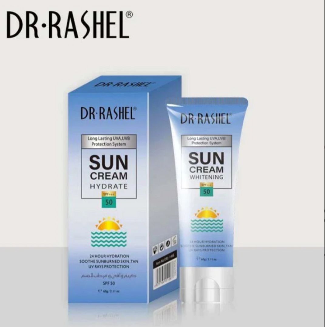 BLOQUEADOR SOLAR Y CREMA HIDRATANTE DR.RASHEL