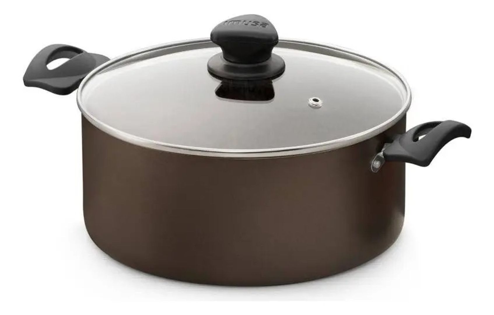 OLLA IMUSA SMART 20 CM CON TAPA DE VIDRIO – 2 LITROS