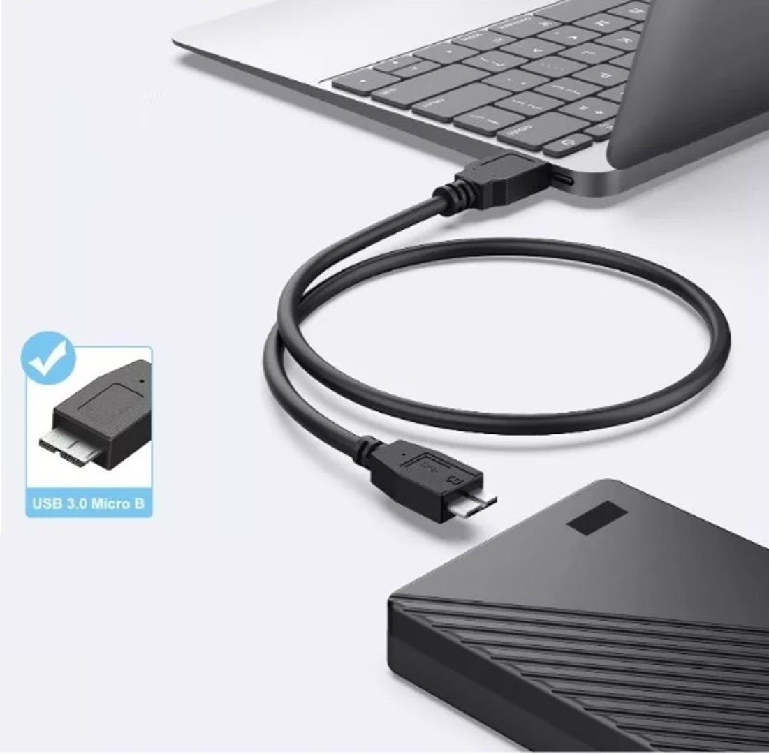 Cable MicroBM a USB 3.0 para Disco Externo
