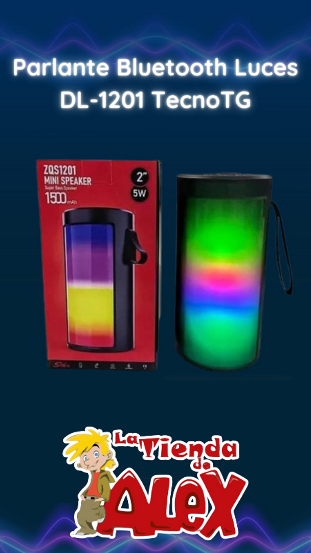 Parlante Bluetooth Luces DL-1201 TecnoTG