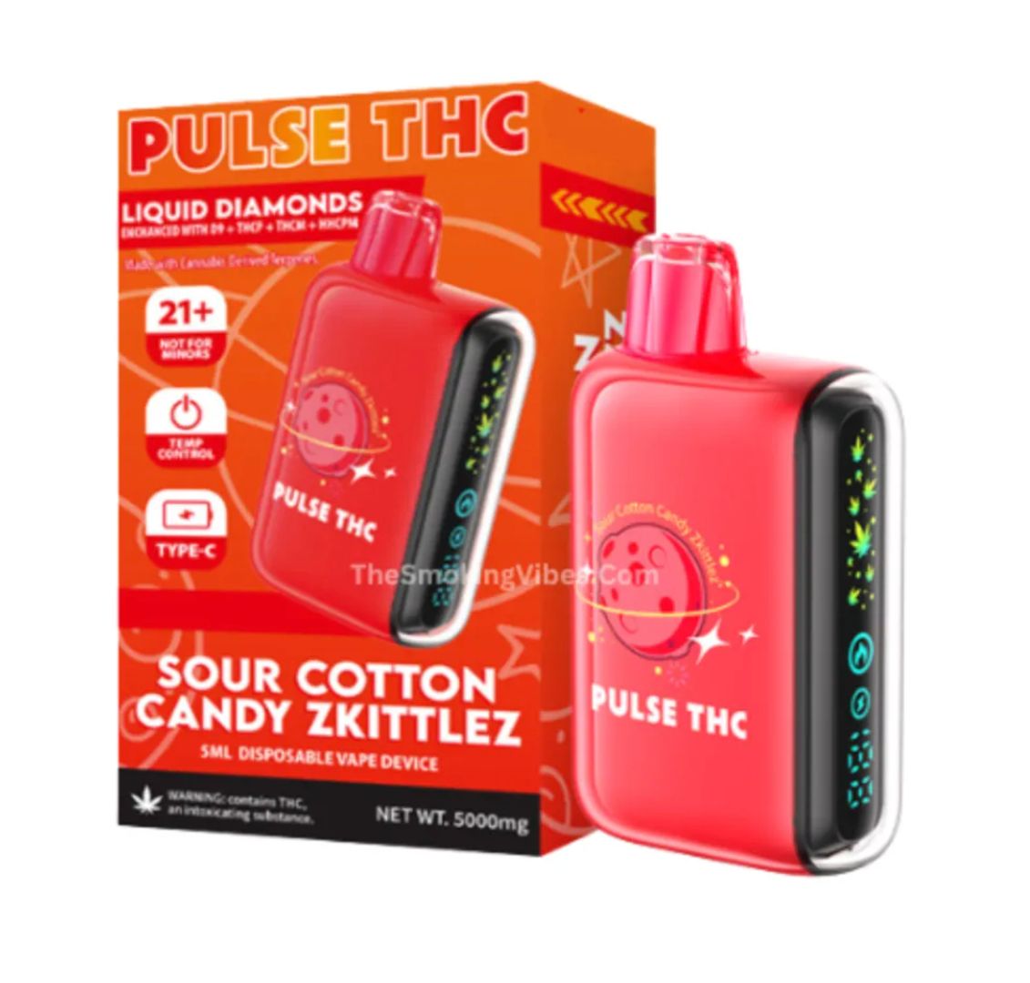 Geek Bar Pulse 5g Sour Cotton Candy Zkittlez Sativa
