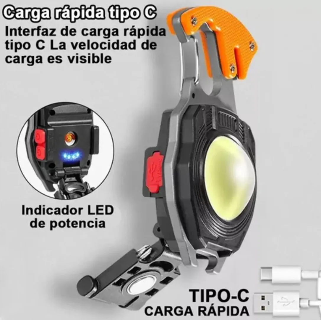 Linterna Multifuncional Recargable
