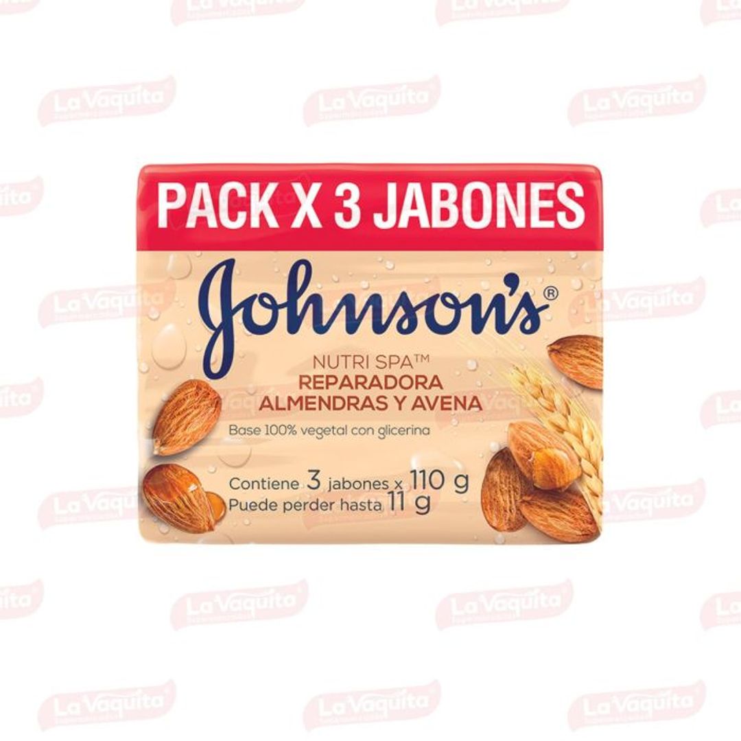 JABON JOHNSON ALMENDRA*3*110G