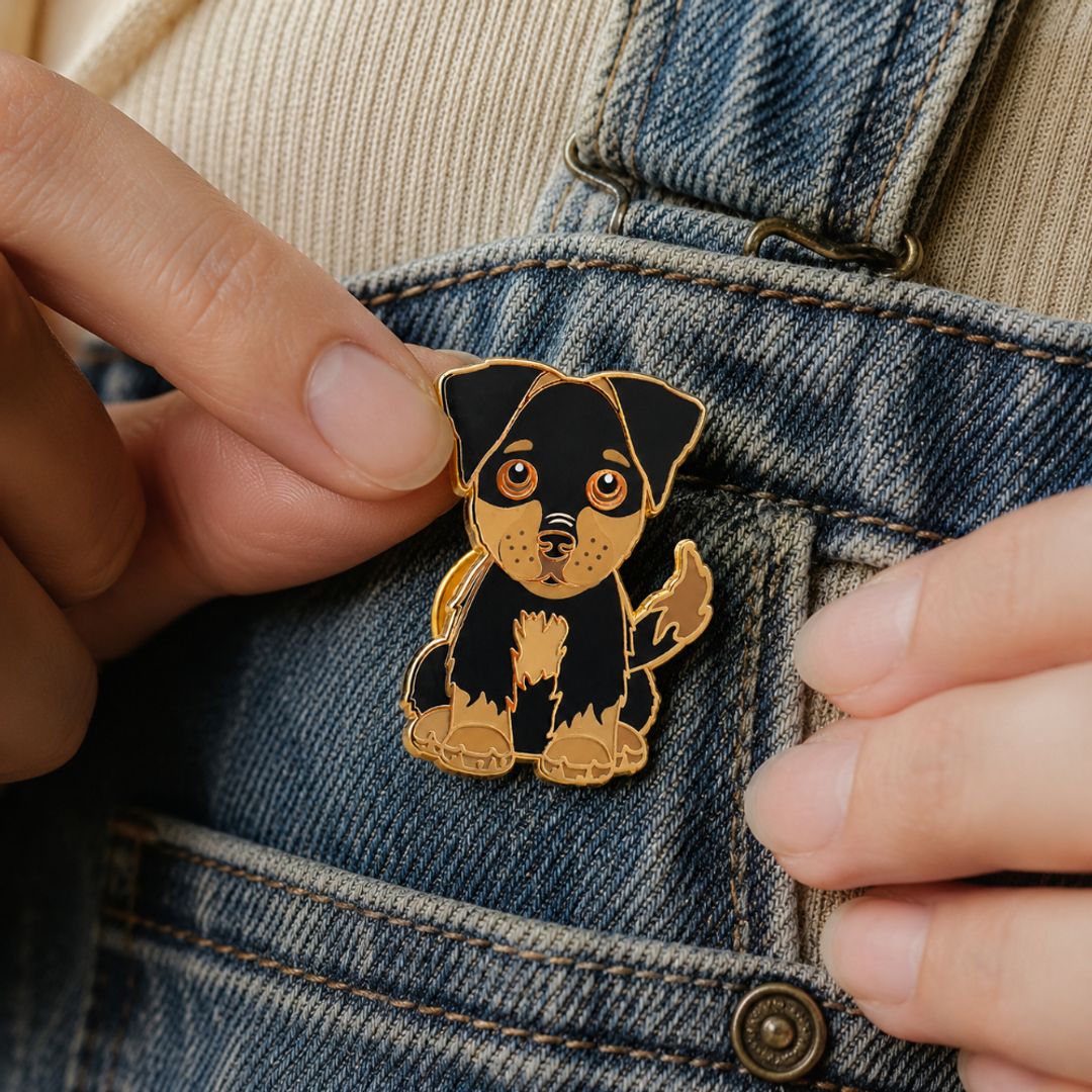 PIN CRIOLLITO NEGRO CAFE