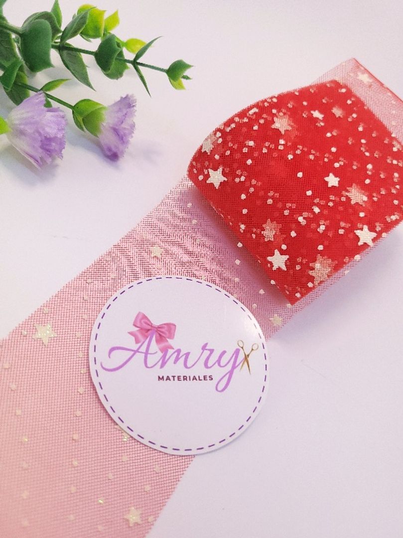 Tull 6cm Rojo Estrella Blanca 