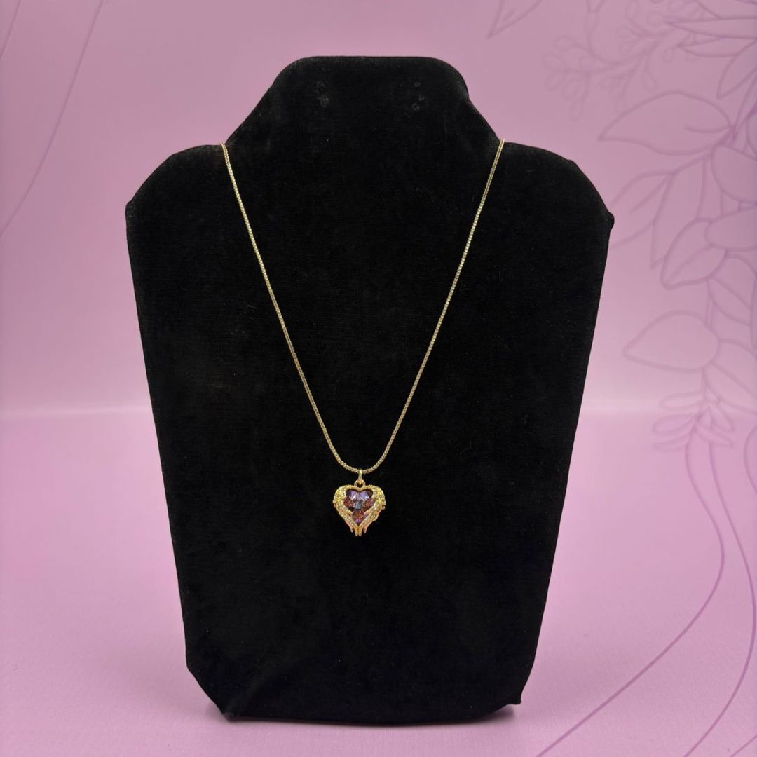 COLLAR CORAZÓN TORNASOL