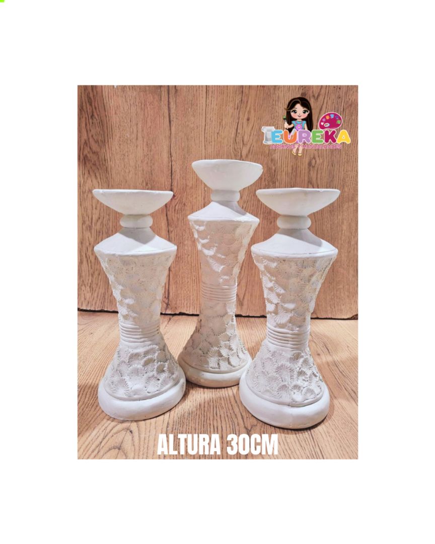 Candelabro x3 base cuadrada