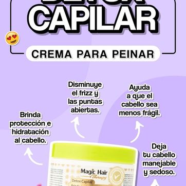 Crema para peinar DETOX Magichair  - imagen 2