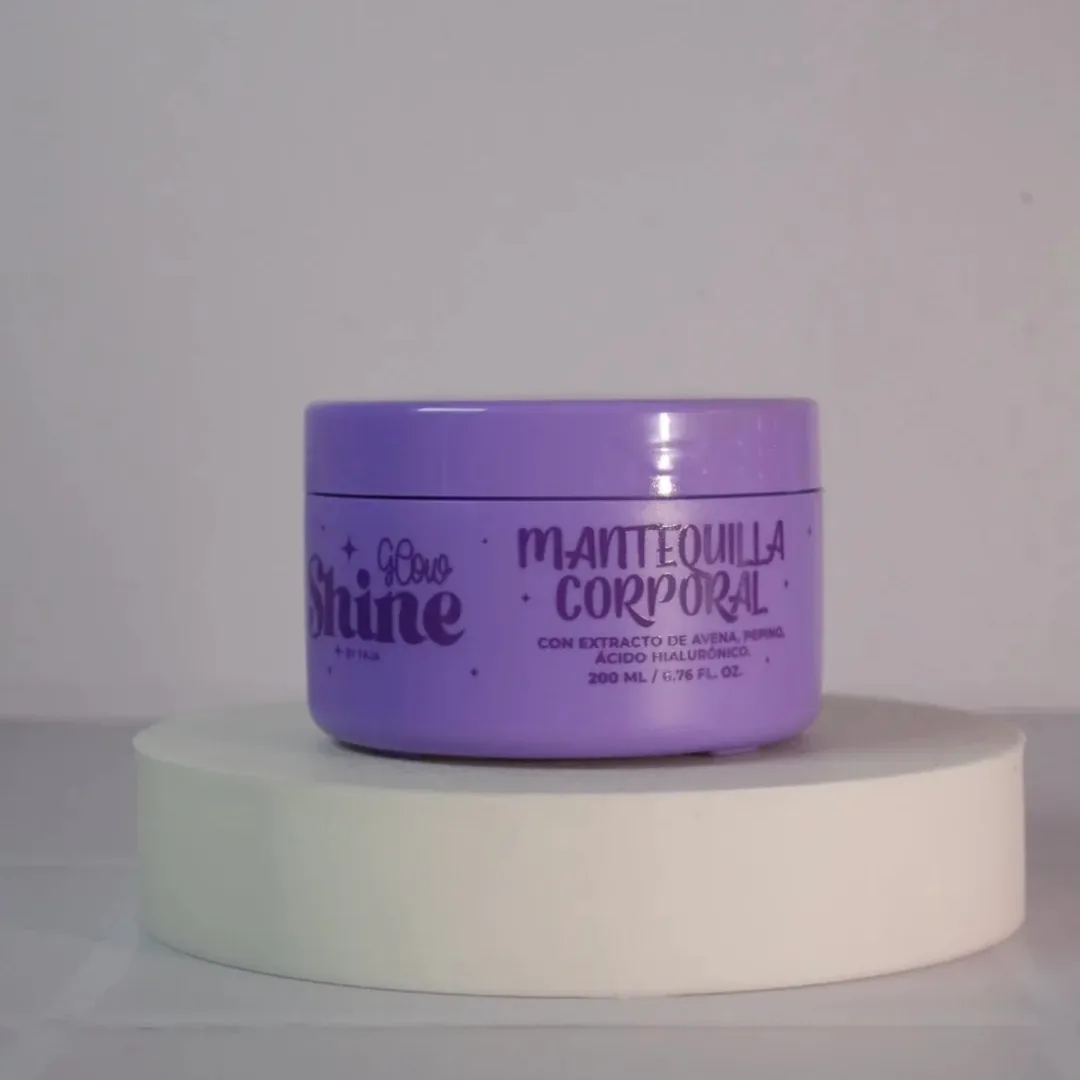 MANTEQUILLA CORPORAL MORADA GLOW SHINE 200ML
