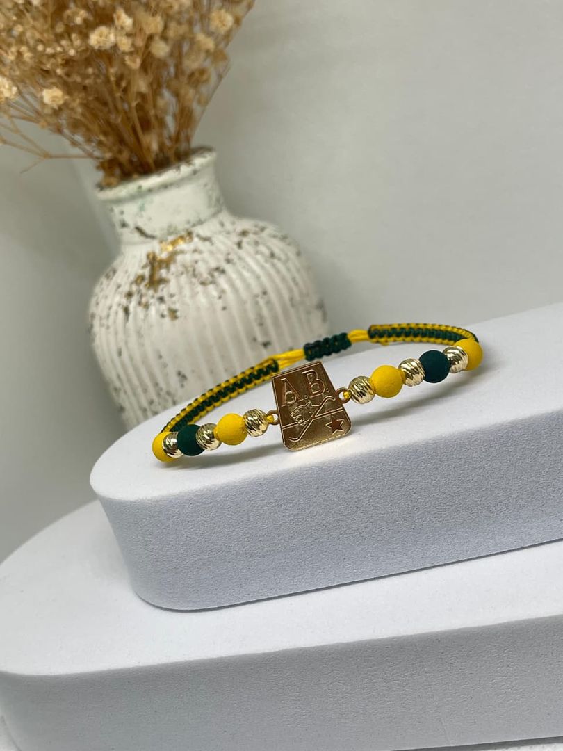 Pulsera tejida atletico bucaramanga