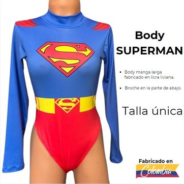Imagen del producto Body temático Superman manga larga 