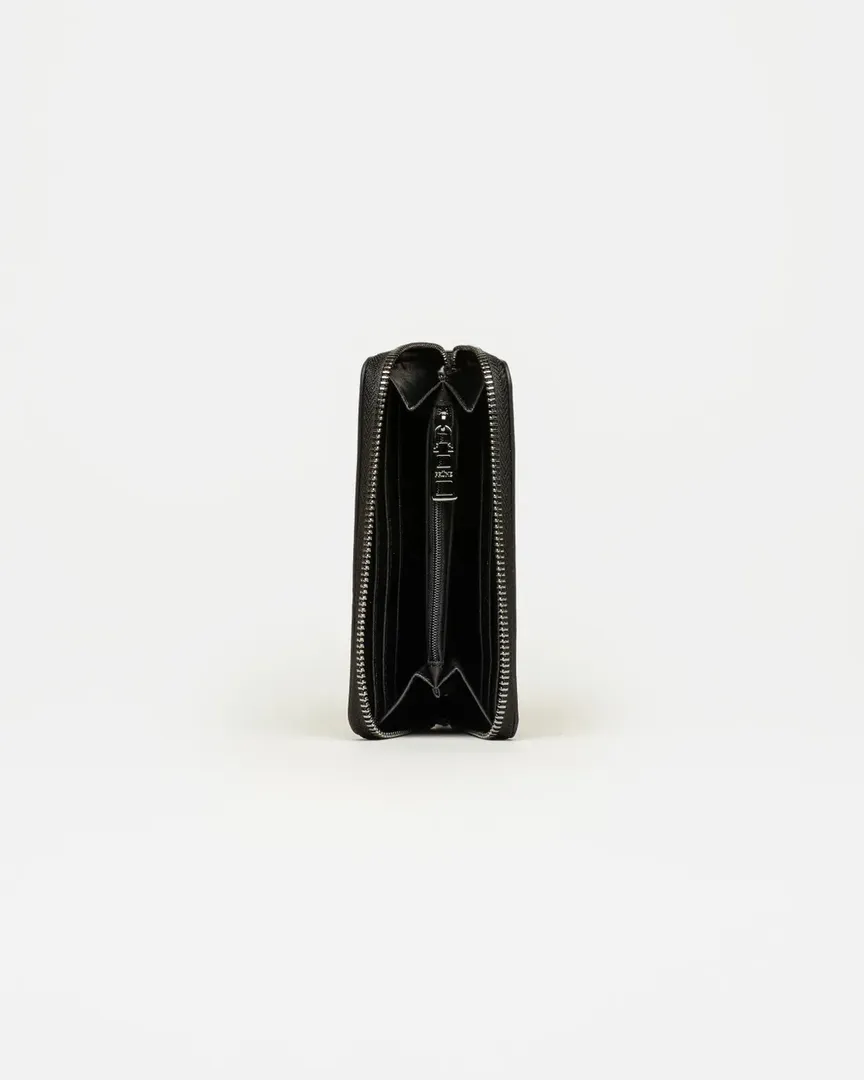 BILLETERA MINT EFECTO CHAROL NEGRO