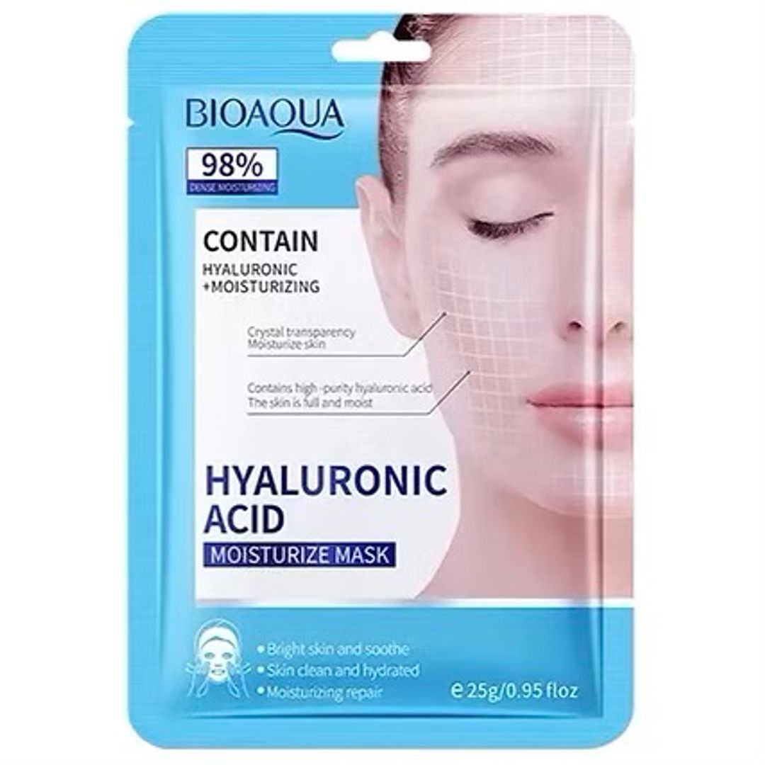 MASCARILLA FACIAL EN VELO ÁCIDO HIALURONICO BIOAQUA