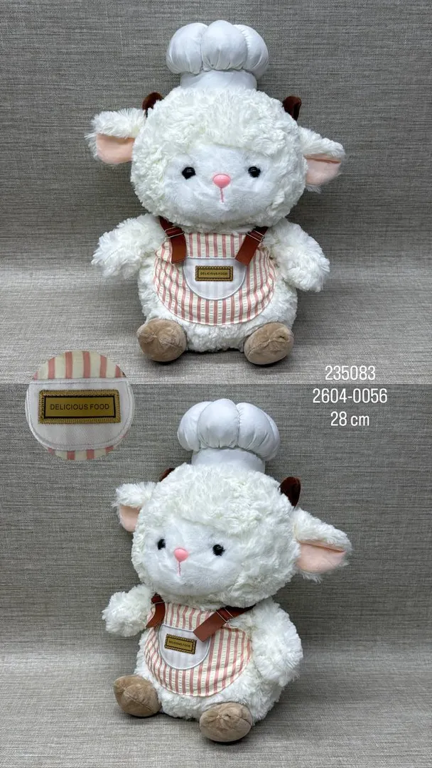 CORDERO CHEF  CON DELANTAL DE 28 CM 