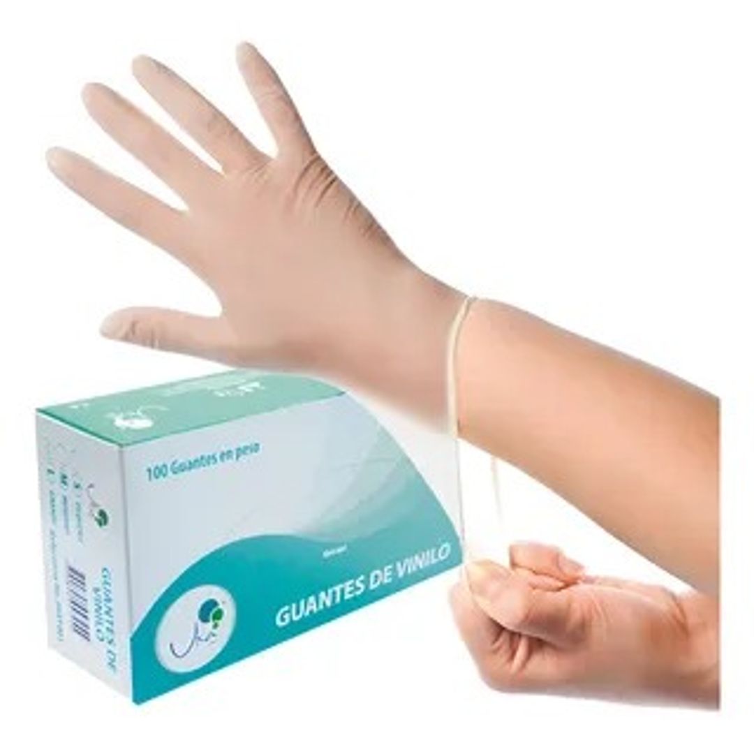    H. GUANTE VINILO TALLA L - CJ X 50 PARES 