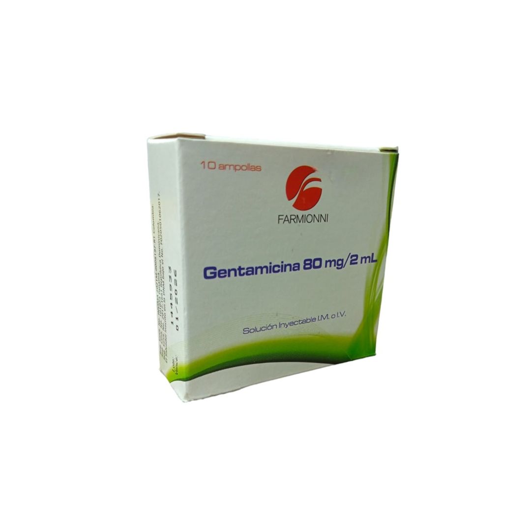 GENTAMICINA 80MG FARMIONNI AMPOLLA UNIDAD