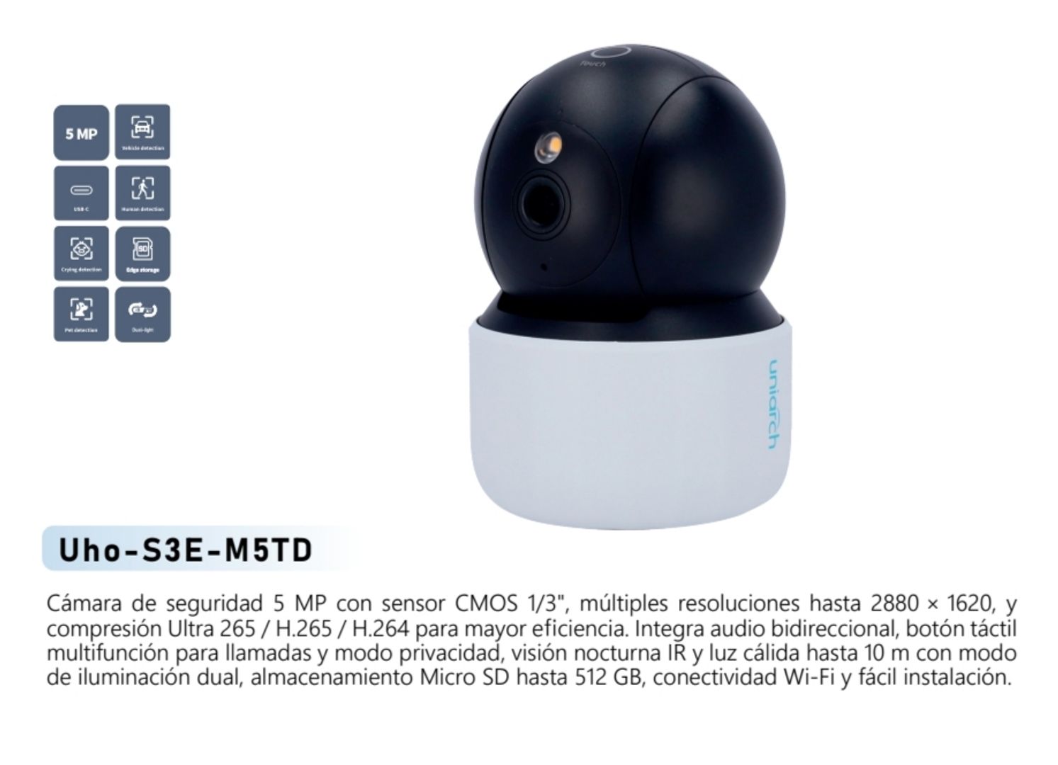 CAMARA DOMO 5MP UNIVIEW 