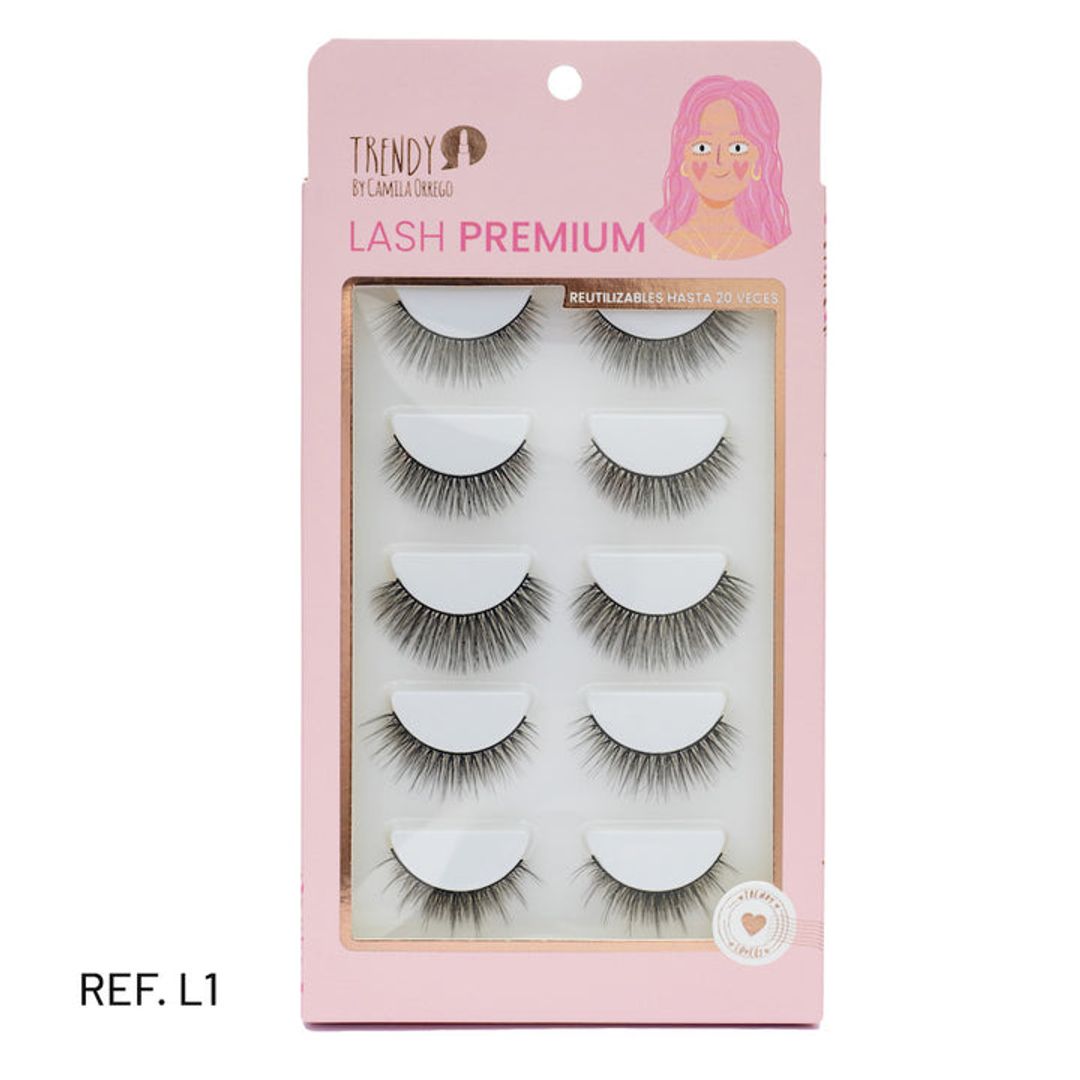 PESTAÑAS TRENDY SET X5 LASH PREMIUM