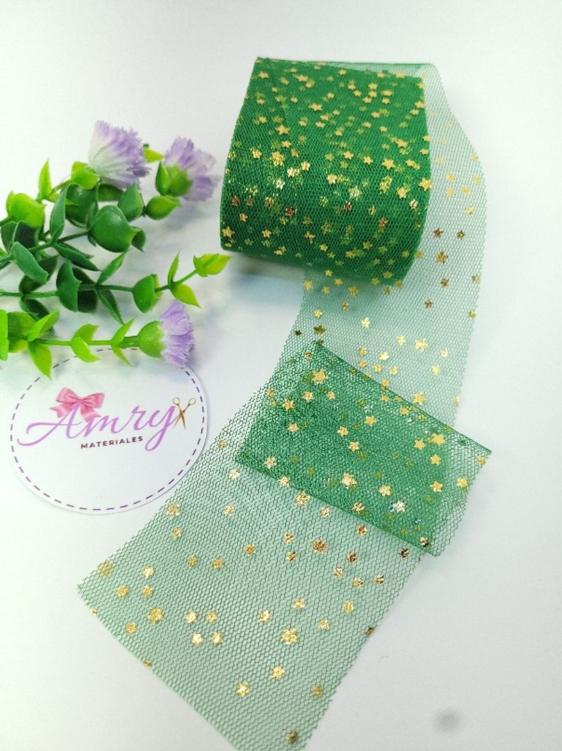 Tull 6cm Verde Estrella 