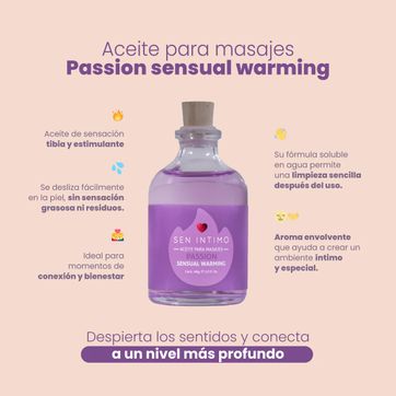 Imagen del producto Aceite para Masajes Passion Sensual Warming x 60 ml by Sen Íntimo