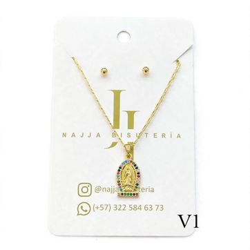 Collar Rodinado Virgen - imagen 1