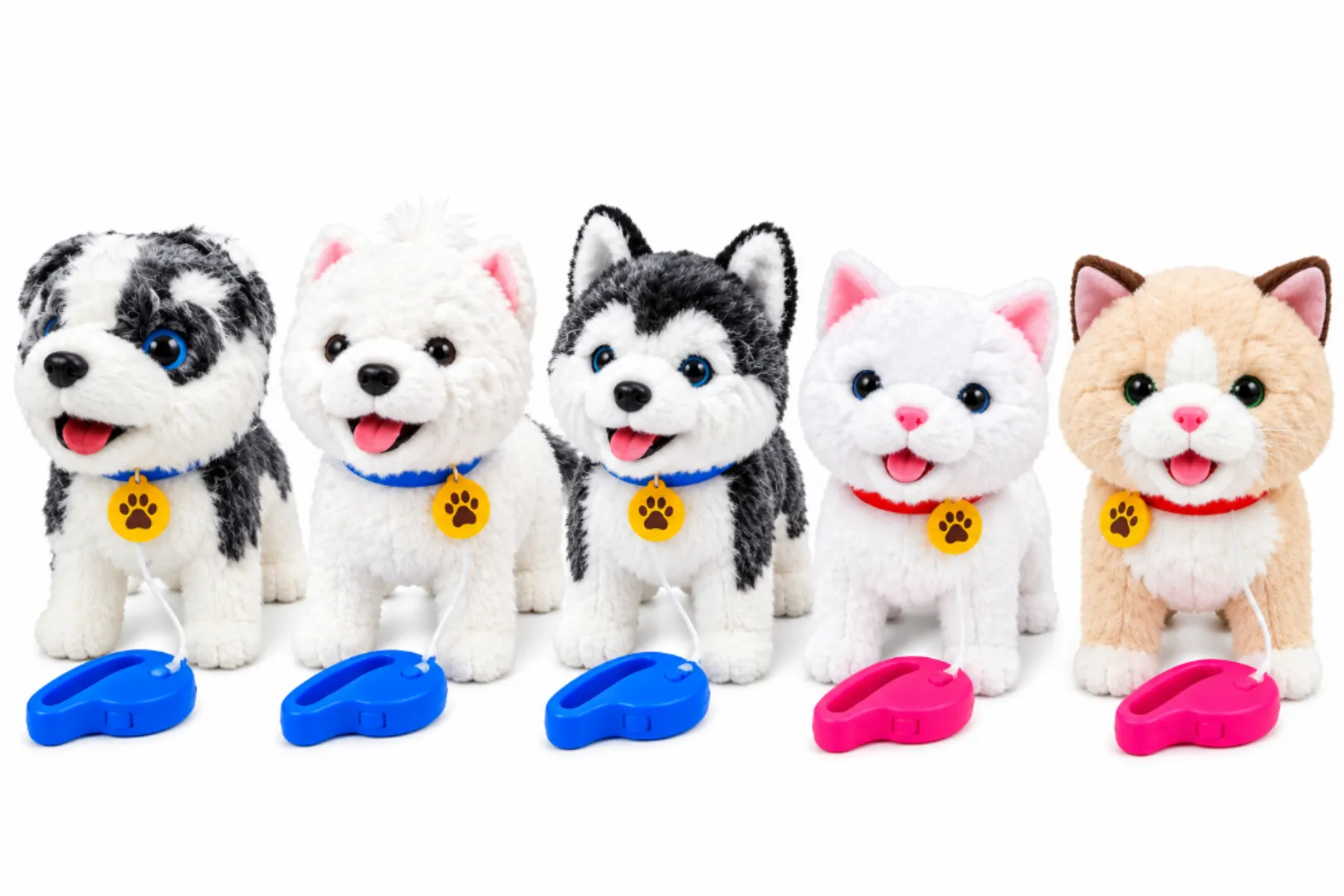 PELUCHE ROBOTICO DE PERRITOS Y GATITOS CON CONTROL