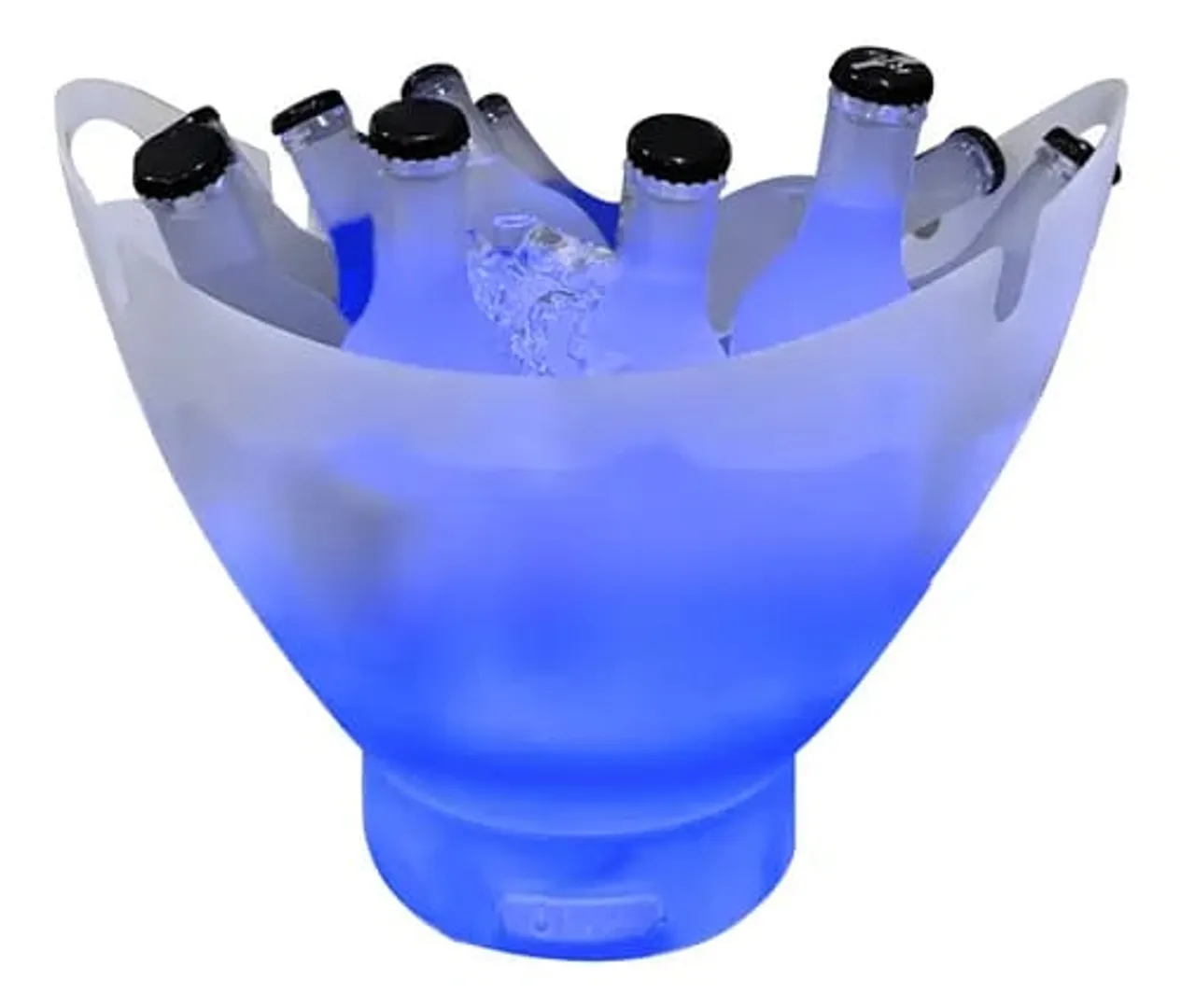 HIELERA CON LUZ Y PARLANTE 7litros ANCHA