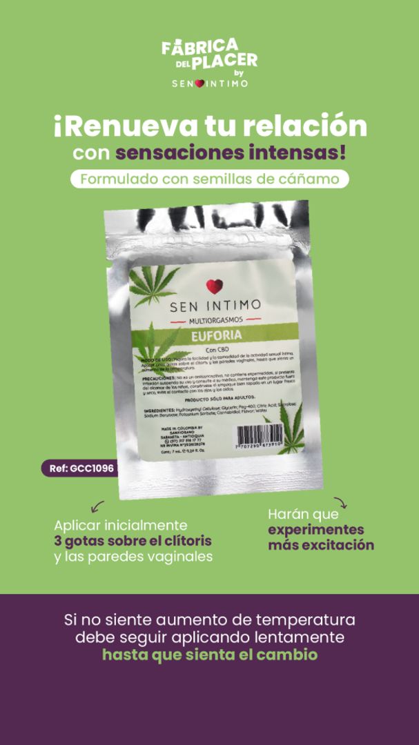 Lub Intimo Multiorgasmos Euforia con CBD x 7 ml
