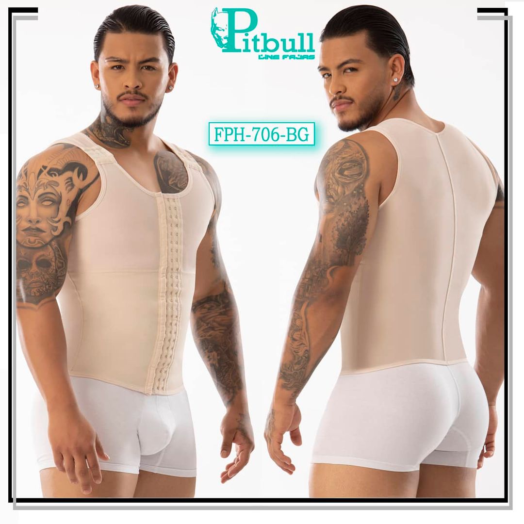 Faja Chaleco de Hombre con Latex Pitbull - FPH706
