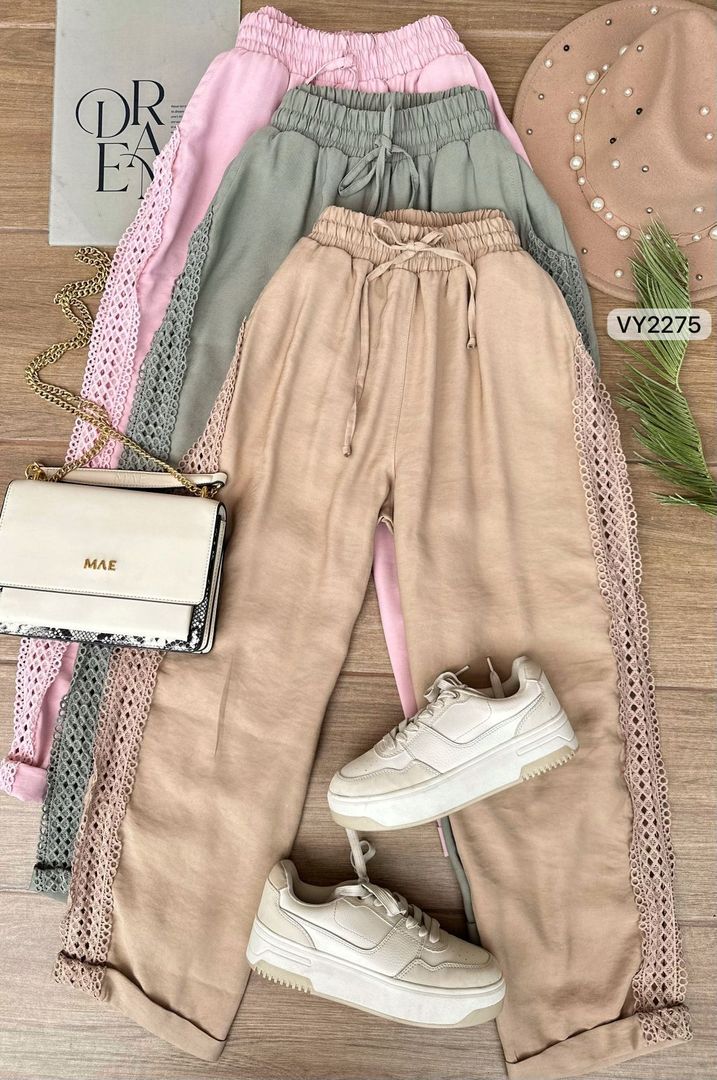 PANTALON ENCAJE LATERAL VY2275