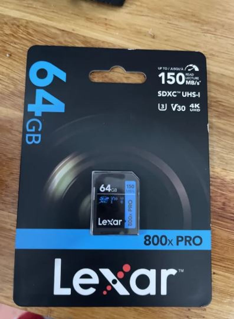 Memoria SD Lexar 64GB 800x Pro