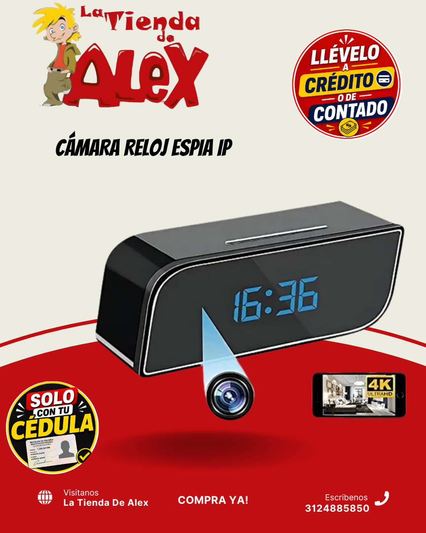 CÁMARA RELOJ ESPIA IP