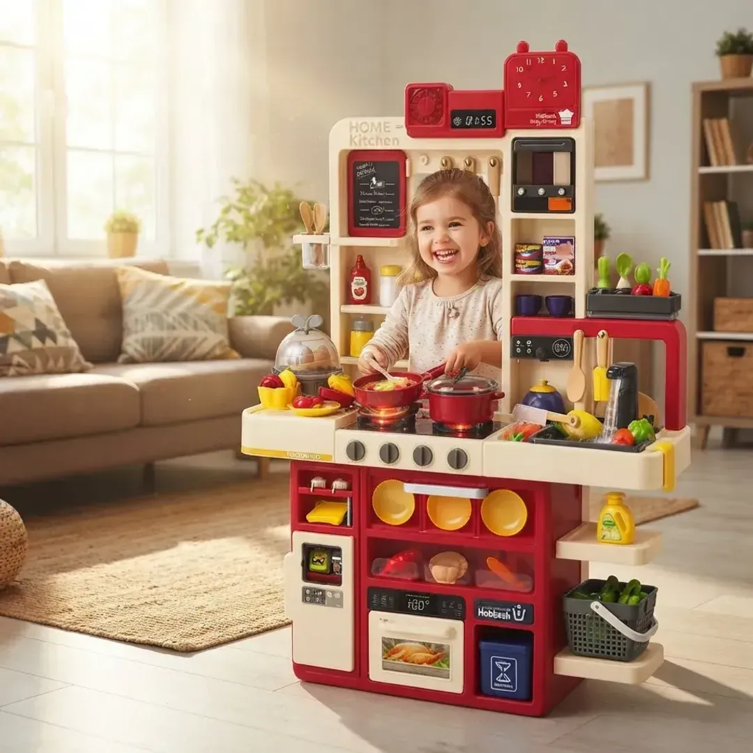 COCINA DE JUGUETE INFANTIL 121 PCS CON LUCES Y SONIDO