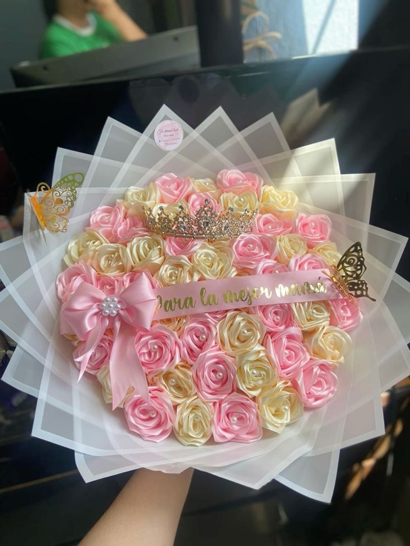 Buchon x50 rosas eternas