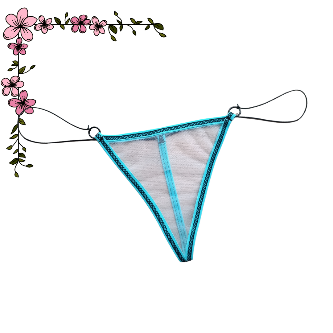 Tanga hilo en velo blanco 