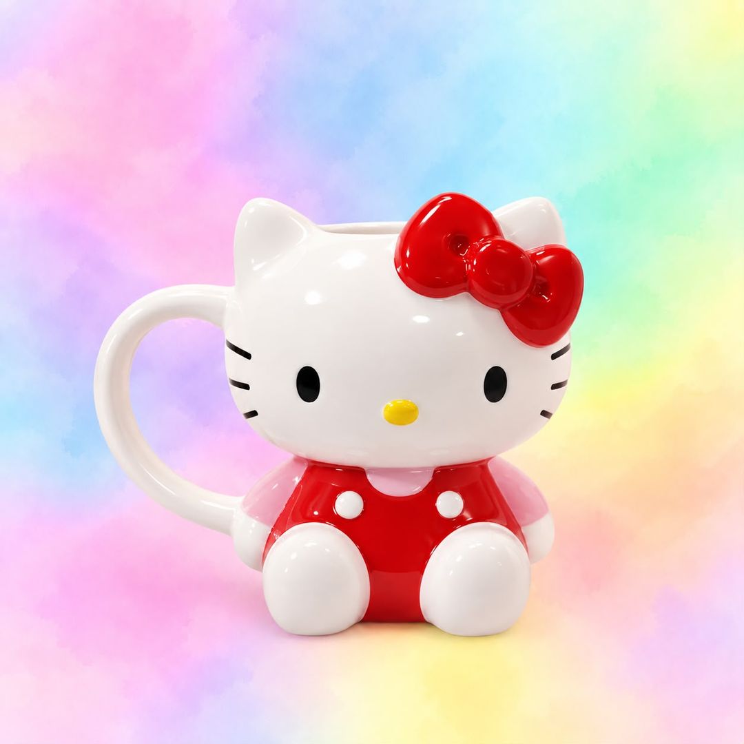 Mug Hello Kitty Sentada Roja