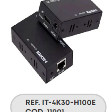 Imagen del producto EXTENDER HDMI 4K 100MTR - IT-4K30-H100E