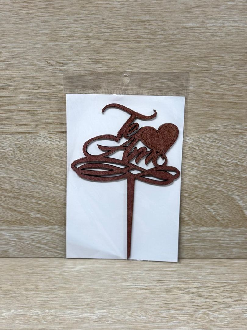 000 TOPPER MEDIANO "TE AMO"