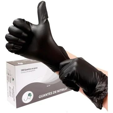    S. GUANTE NITRILO NEGRO TALLA S CALIBRE 8 - CJ X 50 PARES - imagen 1