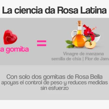 Rosa bella latina gomitas  - imagen 3