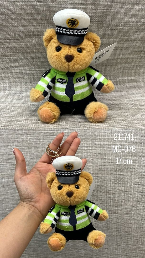 LLAVERO OSO POLICIA DE TRANSITO 17 CM 