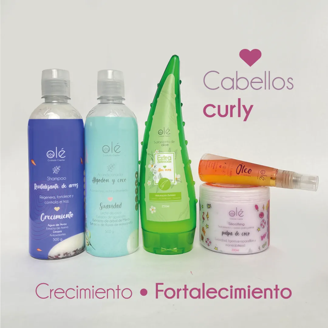 Kit capilar cabellos curly , olé capilar 