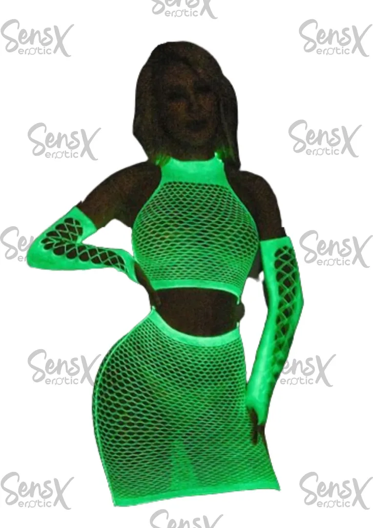 CONJUNTO DE LENCERIA SEXY DE MALLA