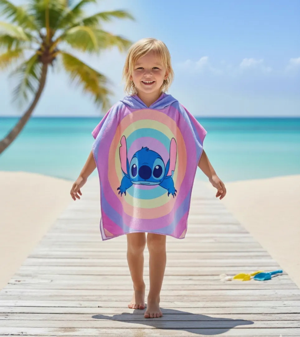 Toalla con capucha Stitch 