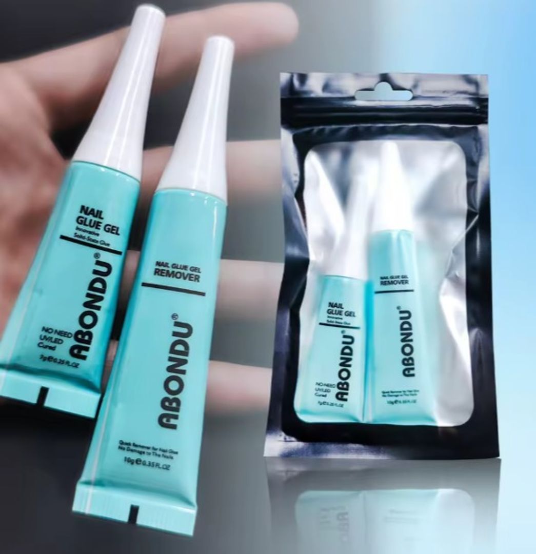 Pegamento y Removedor de uñas Abondu