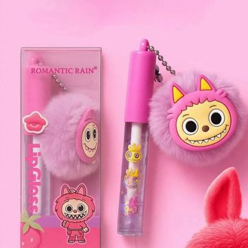 Imagen del producto Lip Gloss con llavero de LABUBU 