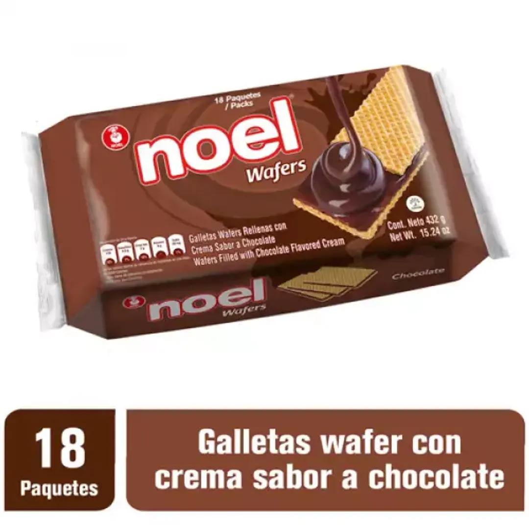 GALLETA WAFER CHOCOLATE*18PAQ