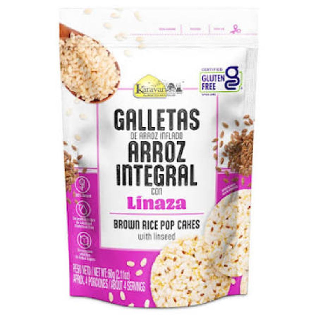 GALLETA ARROZ LINAZA KARAVANSAY*60G