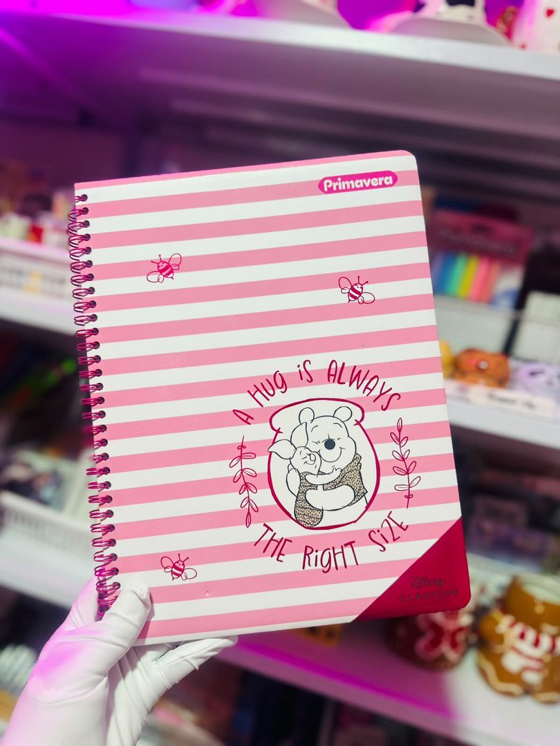 Cuaderno Argollado Grande Cuadros Winiie